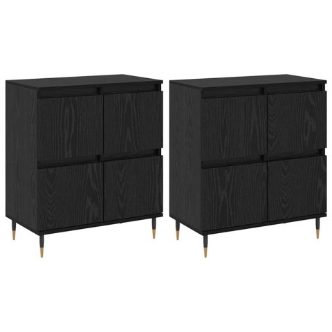 VidaXL Úložná skrinka 2 pcs Čierny dub 60 x 35 x 70 cm