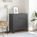 VidaXL Industriálna úložná skrinka, antracitová 75x40x80 cm, oceľ