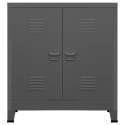 VidaXL Industriálna úložná skrinka, antracitová 90x40x100 cm, oceľ