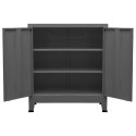 VidaXL Industriálna úložná skrinka, antracitová 90x40x100 cm, oceľ