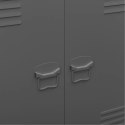 VidaXL Industriálna úložná skrinka, antracitová 90x40x100 cm, oceľ