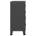 VidaXL Industriálna zásuvková skrinka antracitová 78x40x93 cm kovová
