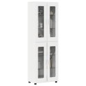 VidaXL Highboard FLORIN Biela 60 x 35 x 182 cm Kompozitné drevo