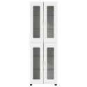 VidaXL Highboard FLORIN Biela 60 x 35 x 182 cm Kompozitné drevo