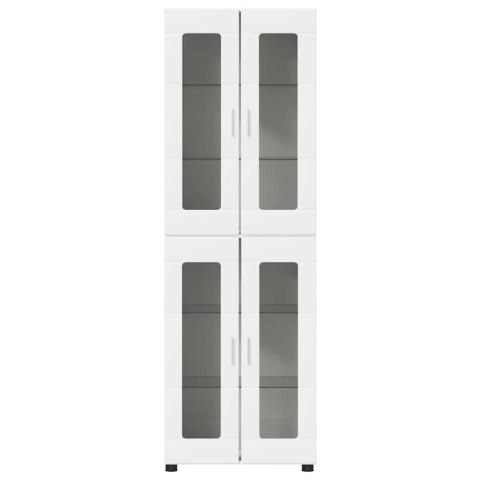 VidaXL Highboard FLORIN Biela 60 x 35 x 182 cm Kompozitné drevo