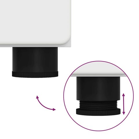 VidaXL Highboard FLORIN Biela 60 x 35 x 182 cm Kompozitné drevo