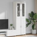 VidaXL Highboard FLORIN Biela 60 x 35 x 182 cm Kompozitné drevo