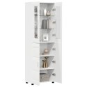 VidaXL Highboard FLORIN Biela 60 x 35 x 182 cm Kompozitné drevo