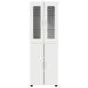 VidaXL Highboard FLORIN Biela 60 x 35 x 182 cm Kompozitné drevo