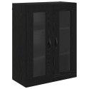 VidaXL Highboard Biely a čierny dub 69,5 x 34 x 180 cm