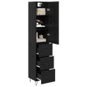 VidaXL Highboard Čierny dub 34,5 x 34 x 90 cm Kompozitné drevo