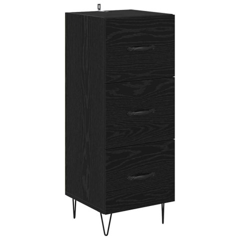 VidaXL Highboard Čierny dub 34,5 x 34 x 90 cm Kompozitné drevo