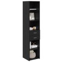 VidaXL Highboard Čierny dub 40 x 42,5 x 185 cm Kompozitné drevo