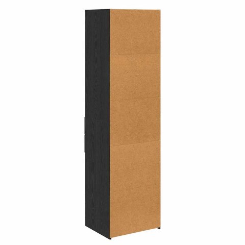 VidaXL Highboard Čierny dub 50 x 42,5 x 185 cm Kompozitné drevo