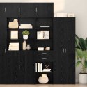 VidaXL Highboard Čierny dub 50 x 42,5 x 225 cm Kompozitné drevo