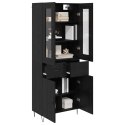 VidaXL Highboard Čierny dub 69,5 x 34 x 90 cm Kompozitné drevo