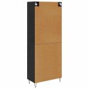 VidaXL Highboard Čierny dub 69,5 x 34 x 90 cm Kompozitné drevo