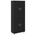 VidaXL Highboard Čierny dub 69,5 x 34 x 90 cm Kompozitné drevo