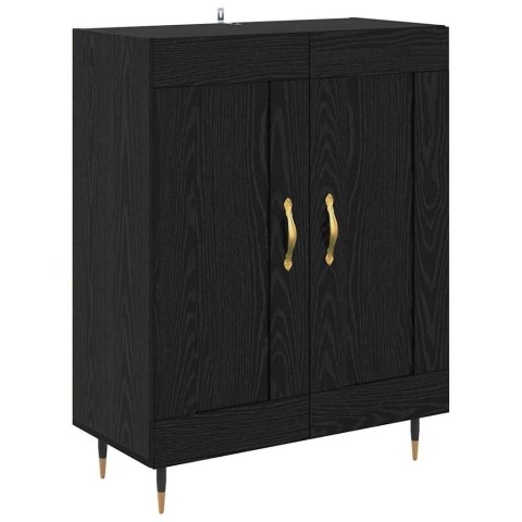 VidaXL Highboard Čierny dub 69,5 x 34 x 90 cm Kompozitné drevo