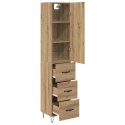 VidaXL Highboard Remeselný dub 34,5 x 34 x 90 cm Kompozitné drevo