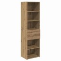 VidaXL Highboard Remeselný dub 50 x 42,5 x 185 cm Kompozitné drevo