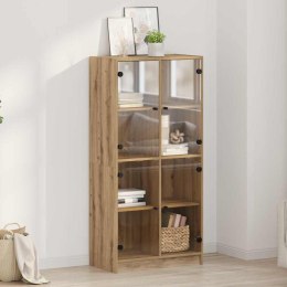 VidaXL Highboard Remeselný dub 68 x 37 x 142 cm Kompozitné drevo