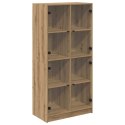 VidaXL Highboard Remeselný dub 68 x 37 x 142 cm Kompozitné drevo