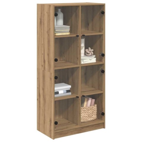 VidaXL Highboard Remeselný dub 68 x 37 x 142 cm Kompozitné drevo