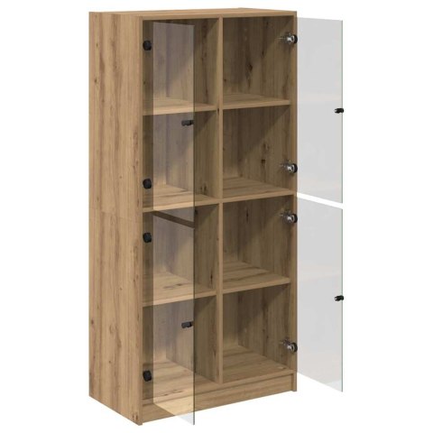 VidaXL Highboard Remeselný dub 68 x 37 x 142 cm Kompozitné drevo