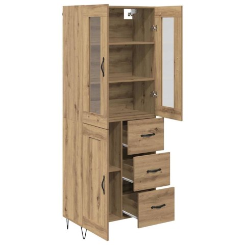 VidaXL Highboard Remeselný dub 69,5 x 34 x 90 cm Kompozitné drevo