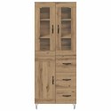 VidaXL Highboard Remeselný dub 69,5 x 34 x 90 cm Kompozitné drevo