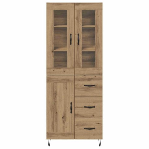 VidaXL Highboard Remeselný dub 69,5 x 34 x 90 cm Kompozitné drevo