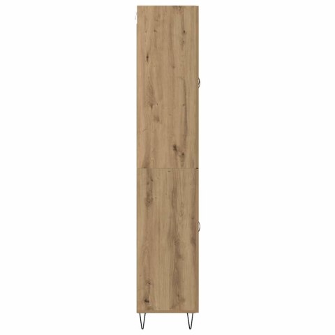 VidaXL Highboard Remeselný dub 69,5 x 34 x 90 cm Kompozitné drevo