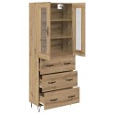 VidaXL Highboard Remeselný dub 69,5 x 34 x 90 cm Kompozitné drevo