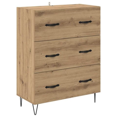 VidaXL Highboard Remeselný dub 69,5 x 34 x 90 cm Kompozitné drevo