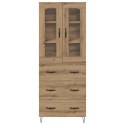 VidaXL Highboard Remeselný dub 69,5 x 34 x 90 cm Kompozitné drevo