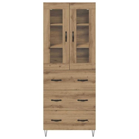 VidaXL Highboard Remeselný dub 69,5 x 34 x 90 cm Kompozitné drevo
