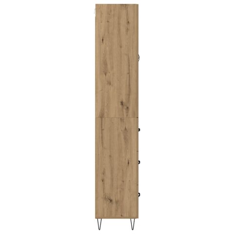 VidaXL Highboard Remeselný dub 69,5 x 34 x 90 cm Kompozitné drevo