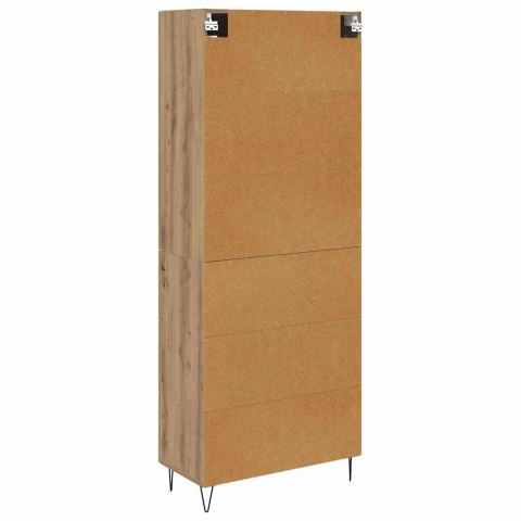 VidaXL Highboard Remeselný dub 69,5 x 34 x 90 cm Kompozitné drevo