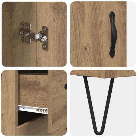 VidaXL Highboard Remeselný dub 69,5 x 34 x 90 cm Kompozitné drevo
