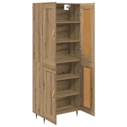 VidaXL Highboard Remeselný dub 69,5 x 34 x 90 cm Kompozitné drevo