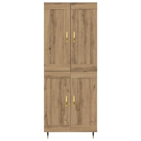 VidaXL Highboard Remeselný dub 69,5 x 34 x 90 cm Kompozitné drevo