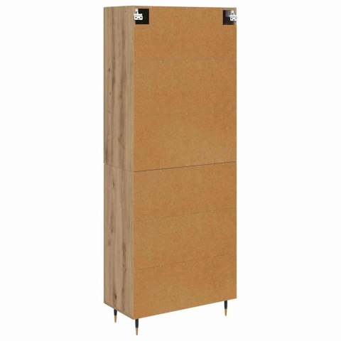 VidaXL Highboard Remeselný dub 69,5 x 34 x 90 cm Kompozitné drevo