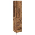 VidaXL Highboard Staré drevo 34,5 x 34 x 90 cm Kompozitné drevo