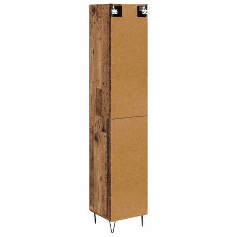 VidaXL Highboard Staré drevo 34,5 x 34 x 90 cm Kompozitné drevo