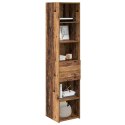 VidaXL Highboard Staré drevo 40 x 42,5 x 185 cm Kompozitné drevo
