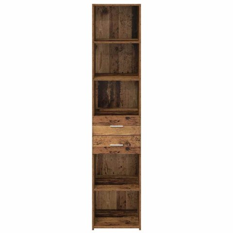 VidaXL Highboard Staré drevo 40 x 42,5 x 185 cm Kompozitné drevo
