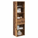 VidaXL Highboard Staré drevo 50 x 42,5 x 185 cm Kompozitné drevo