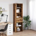 VidaXL Highboard Staré drevo 50 x 42,5 x 185 cm Kompozitné drevo