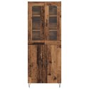 VidaXL Highboard Staré drevo 69,5 x 34 x 180 cm Kompozitné drevo